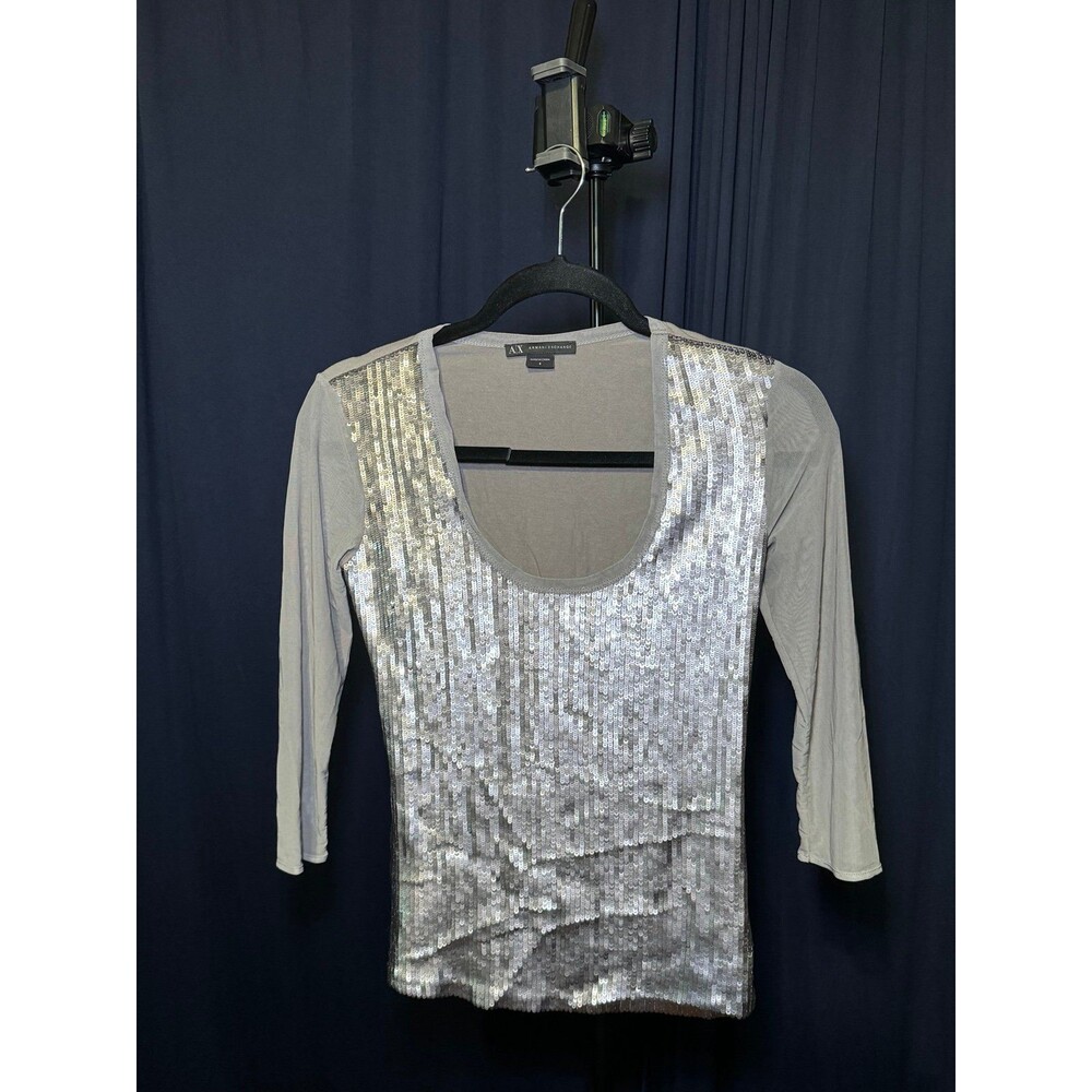 Armani Exchange Sequin Top